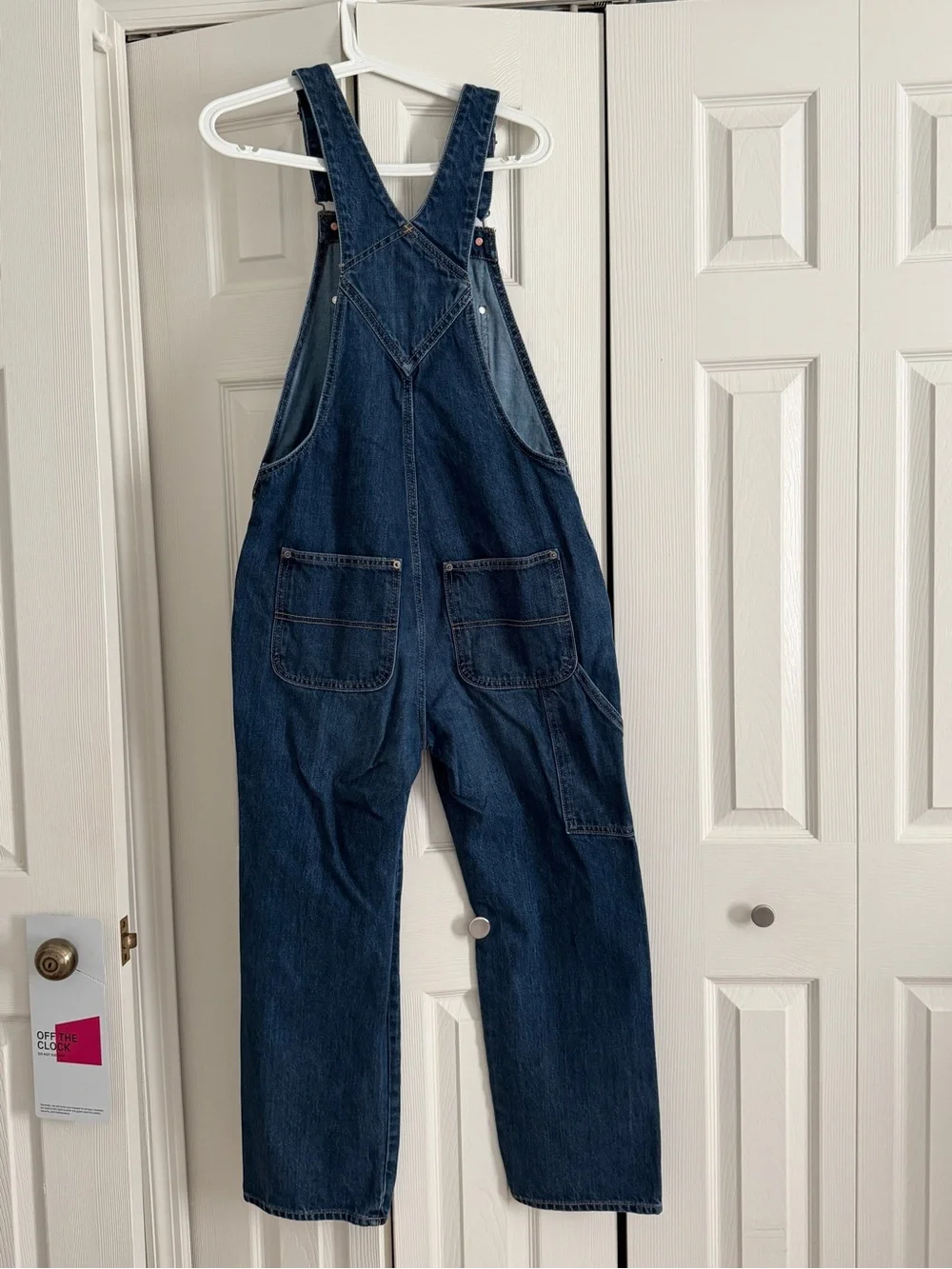 Women’s Old Navy Dark Wash Denim Overalls 8